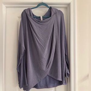 Athleta Purana Wrap Sweatshirt - Periwinkle - 1X